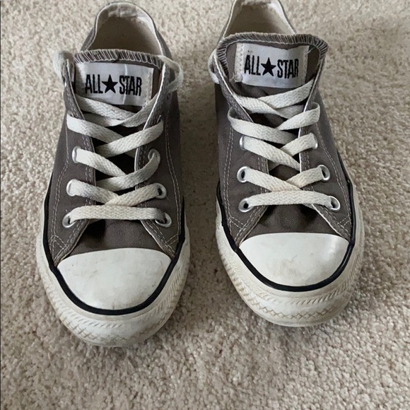 Grey All star (low top) Converse SIZE 6 (woman’s) - Picture 2 of 7